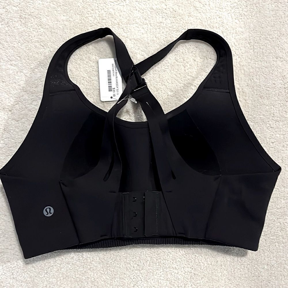 New Women's Lululemon Air Support Bra -Black -$98 MSRP - Size 32DD - Picture 2 of 7